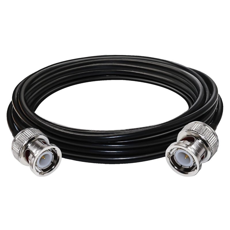 TUOLNK BNC Cable RG58 Coaxial BNC Extension Cable Male to Male Jumper Coax Low Loss 50 ohm for Security CCTV Camera Video Converter 16.4FT(5M) - Image 1